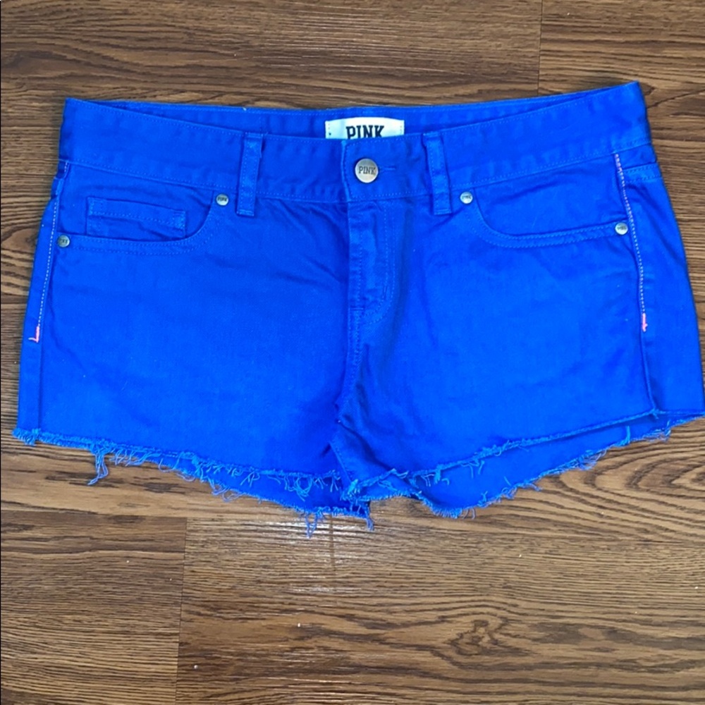 NWOT PINK Victoria Secret blue shorts size 4